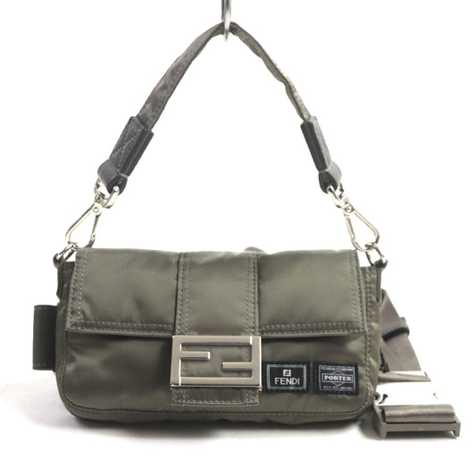 Fendi Porter Nylon Leather Mini Phone Case Bag