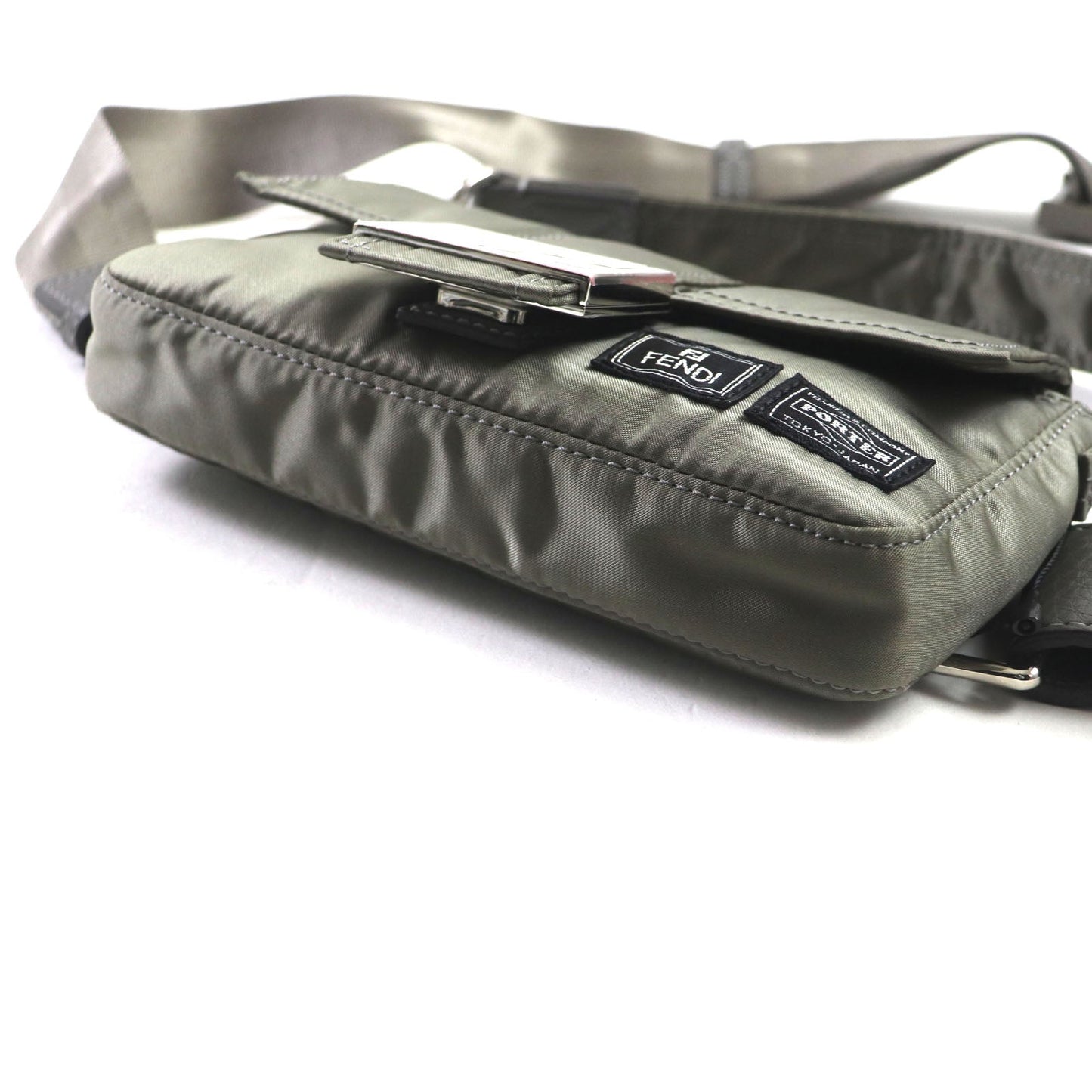 Fendi Porter Nylon Leather Mini Phone Case Bag