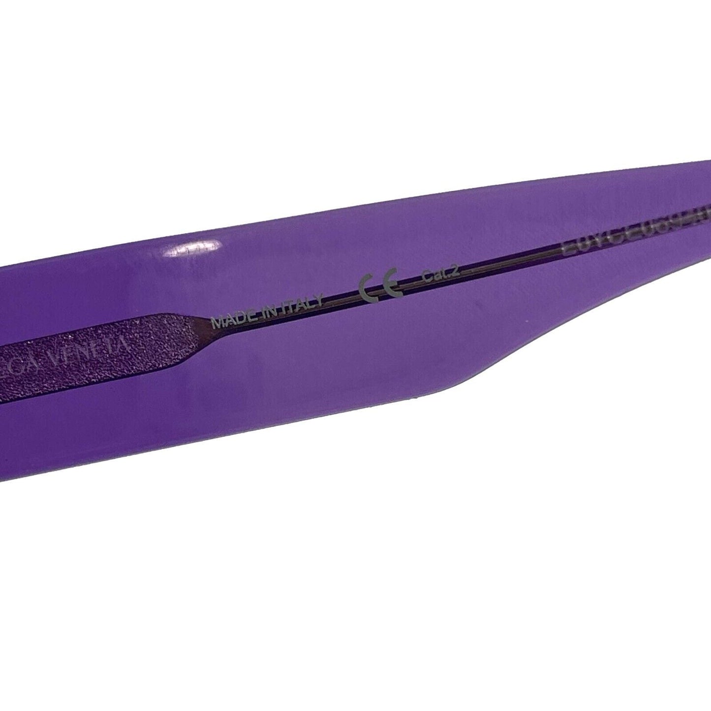 BOTTEGA VENETA 2022 Purple Violet Squared Acetate Translucent Sunglasses