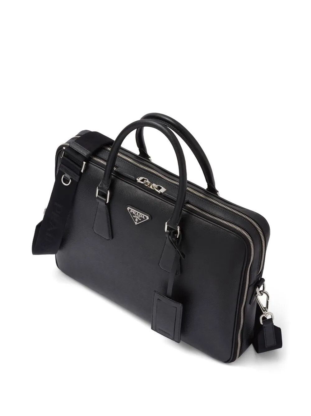 Prada Men Saffiano Leather Briefcase