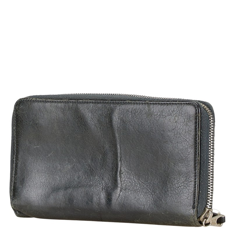 Balenciaga Studded Leather Long Wallet