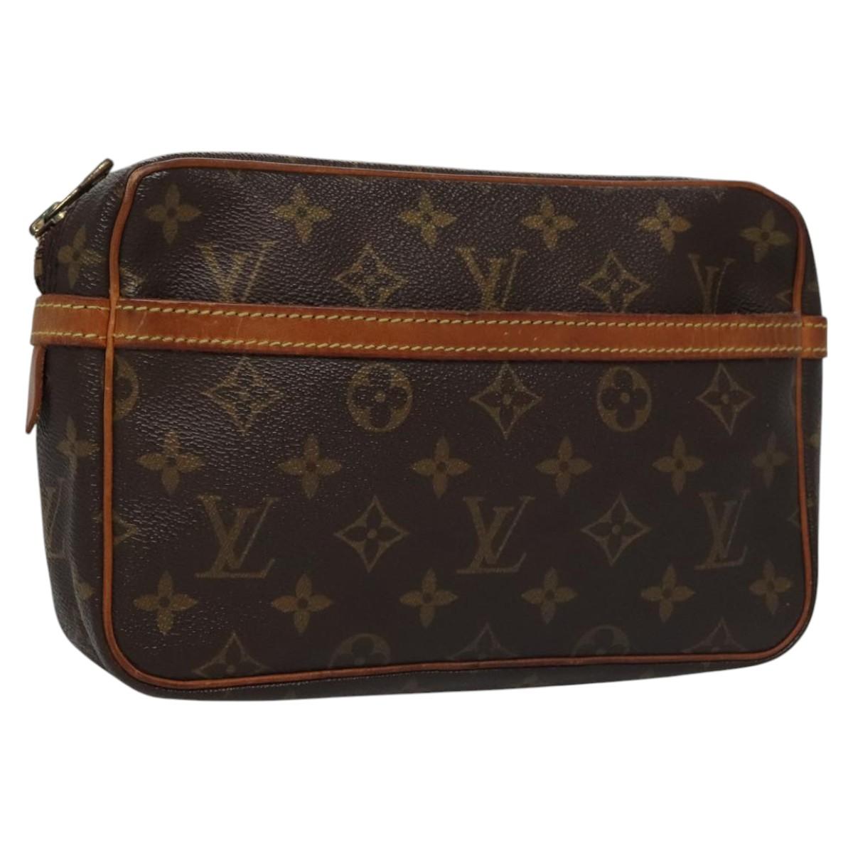 LOUIS VUITTON Monogram Compiegne 23 Clutch Bag M51847 LV 102036