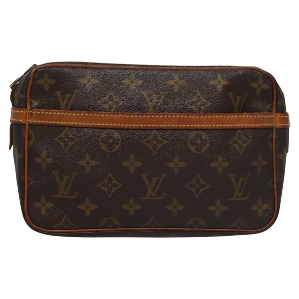 LOUIS VUITTON Monogram Compiegne 23 Clutch Bag M51847 LV 102036