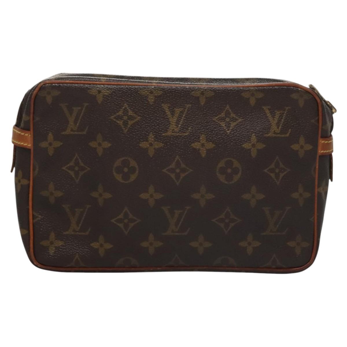 LOUIS VUITTON Monogram Compiegne 23 Clutch Bag M51847 LV 102036