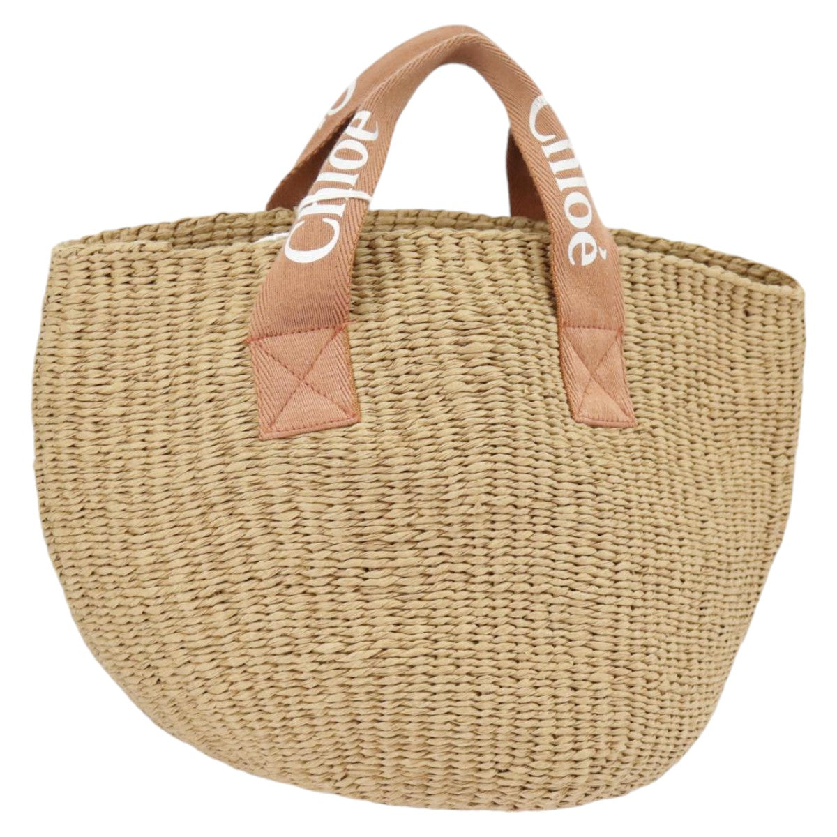 Chloe Hand Bag Straw Beige 102206