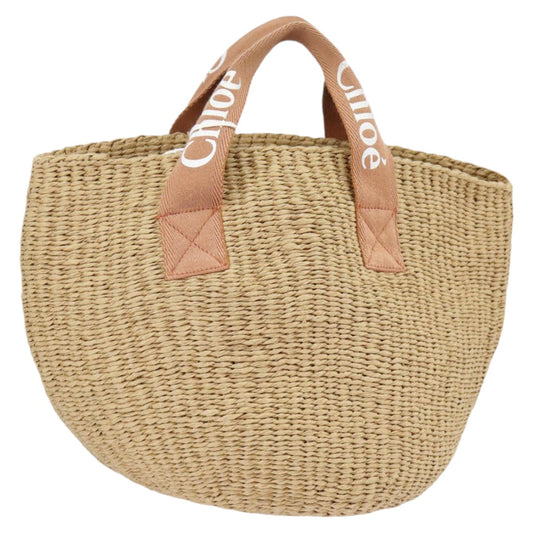 Chloe Hand Bag Straw Beige 102206