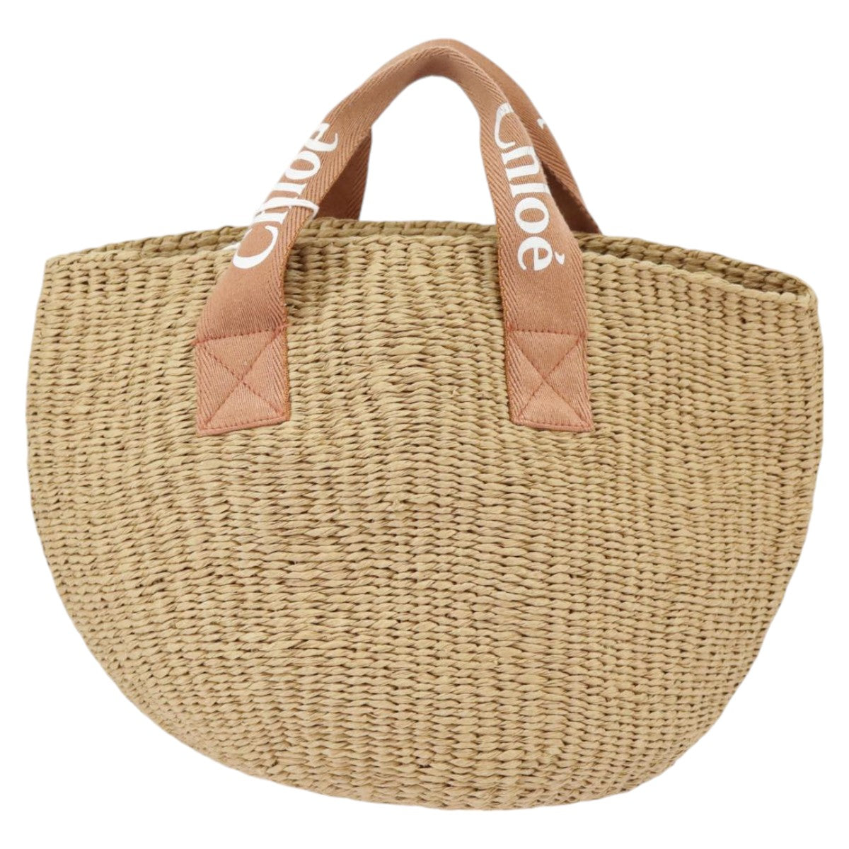 Chloe Hand Bag Straw Beige 102206