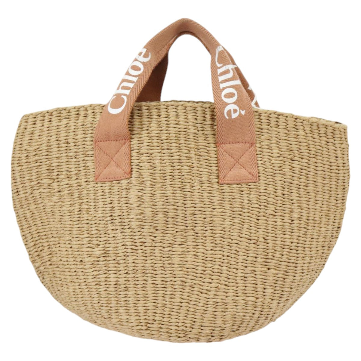 Chloe Hand Bag Straw Beige 102206