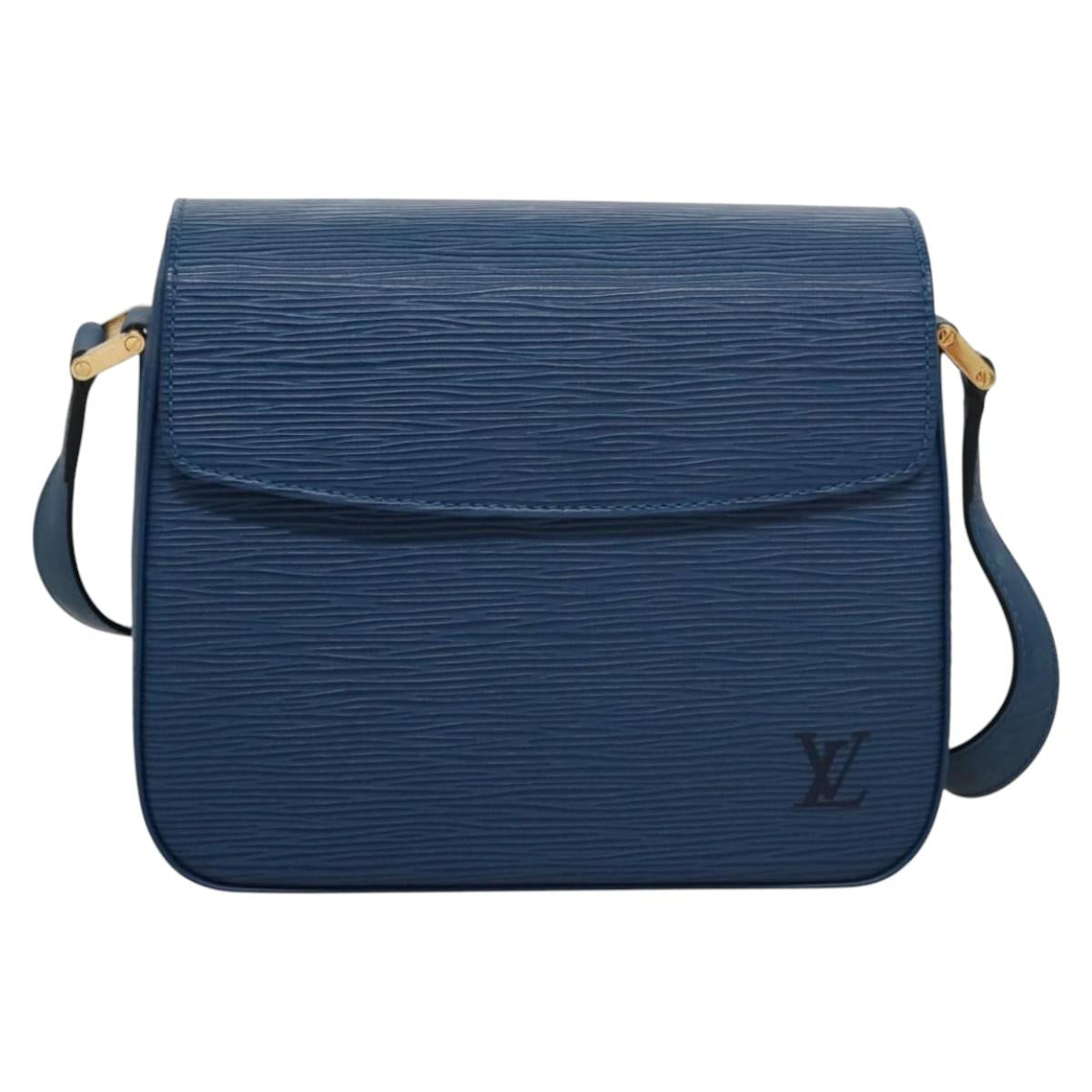 LOUIS VUITTON Epi Bushi Shoulder Bag Blue LV 110082