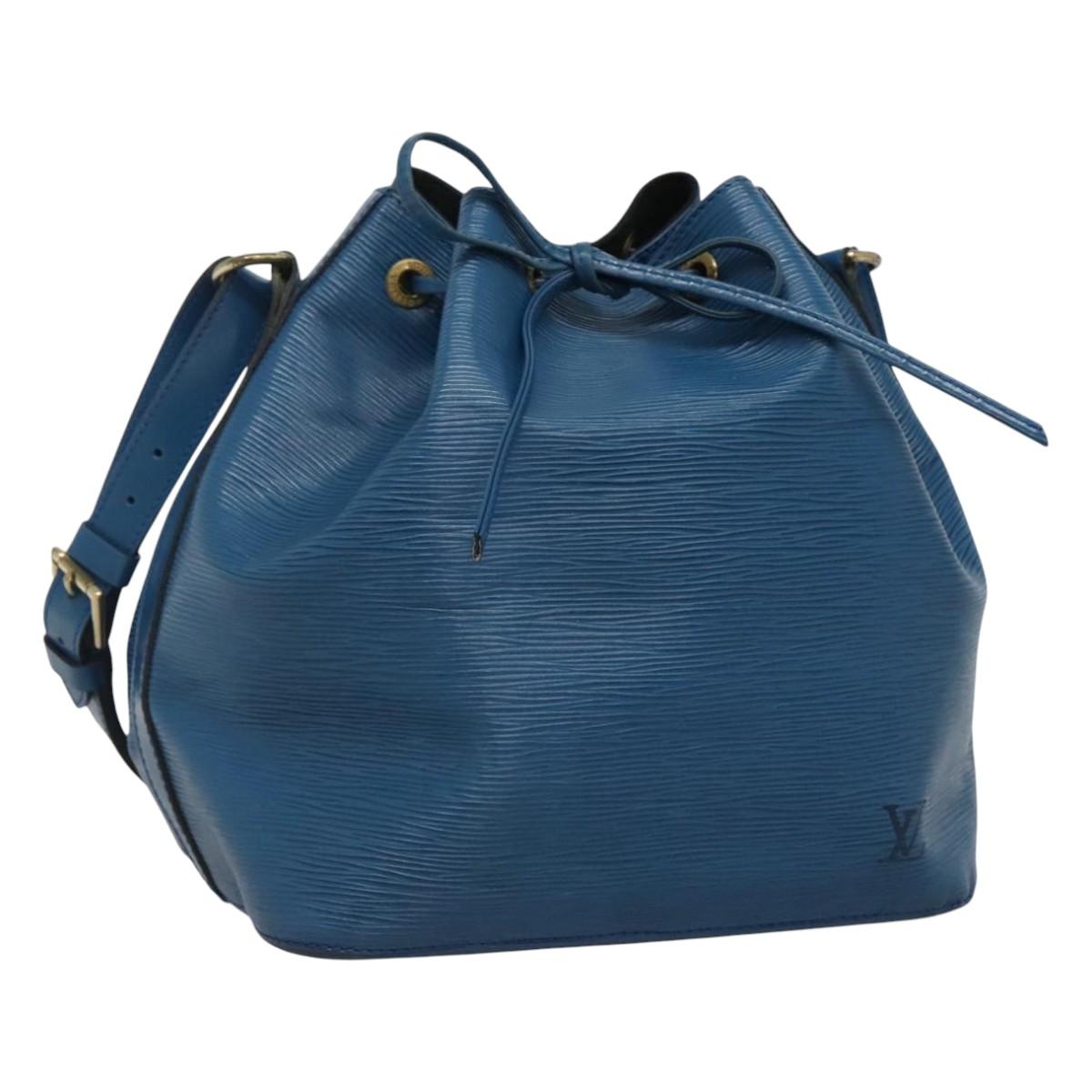 LOUIS VUITTON Epi Petit Noe Shoulder Bag Blue M44105 LV 110107