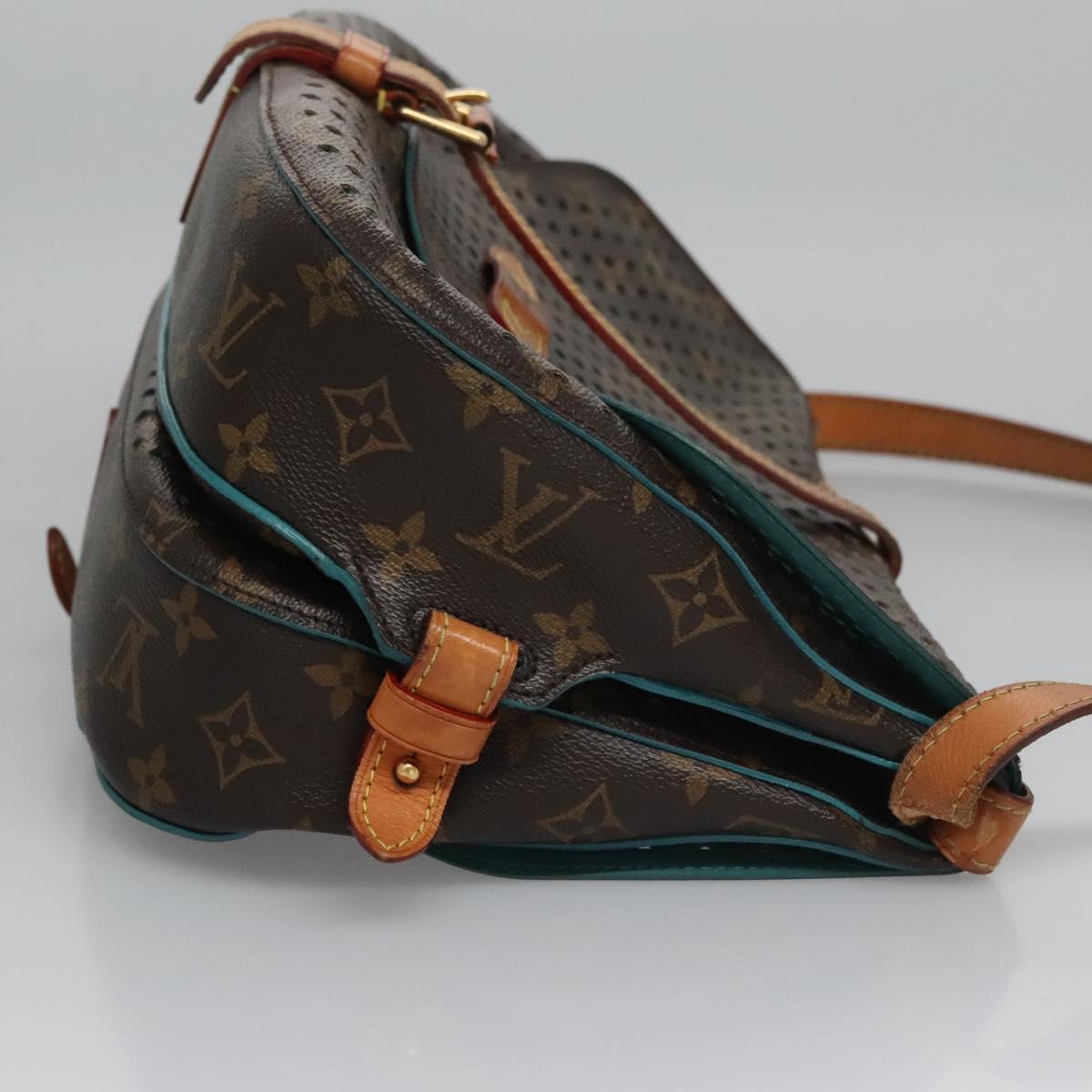 LOUIS VUITTON Monogram Perfo Saumur 30 Shoulder Bag M93998 LV 110153