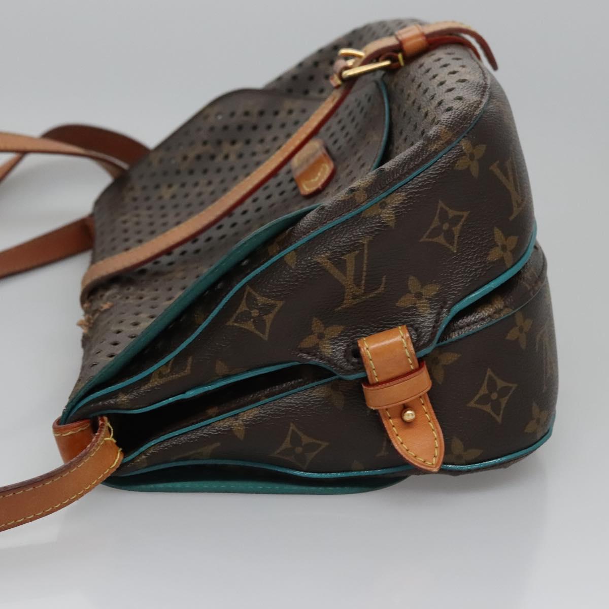 LOUIS VUITTON Monogram Perfo Saumur 30 Shoulder Bag M93998 LV 110153