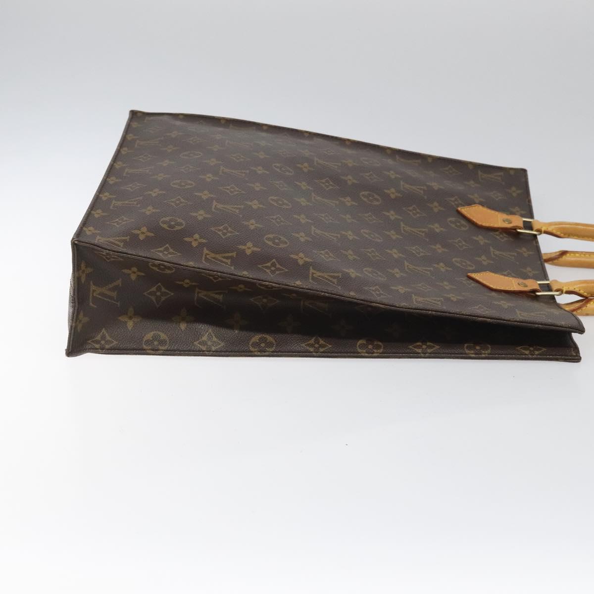 LOUIS VUITTON Monogram Sac Plat Hand Bag M51140 LV 110265