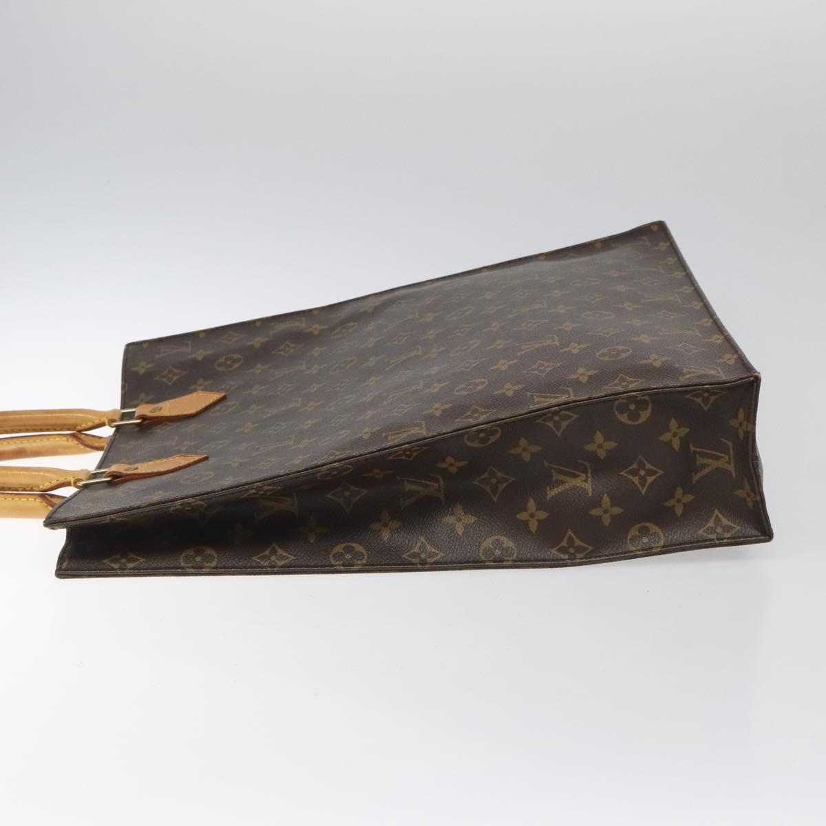 LOUIS VUITTON Monogram Sac Plat Hand Bag M51140 LV 110265