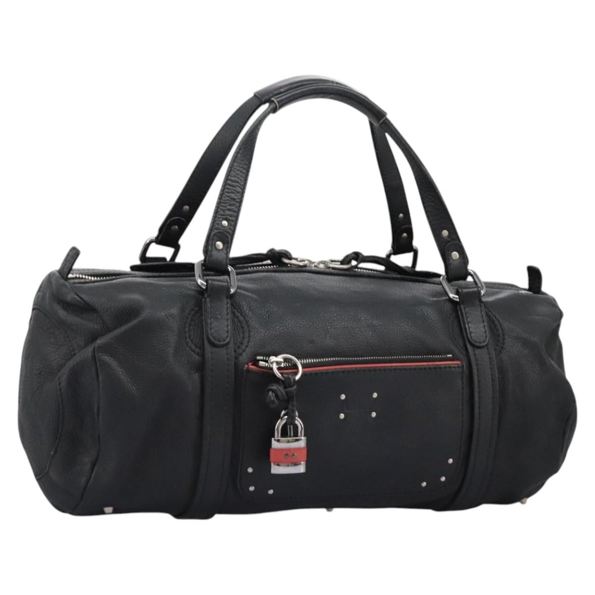 Chloe Hand Bag Leather Black 110305