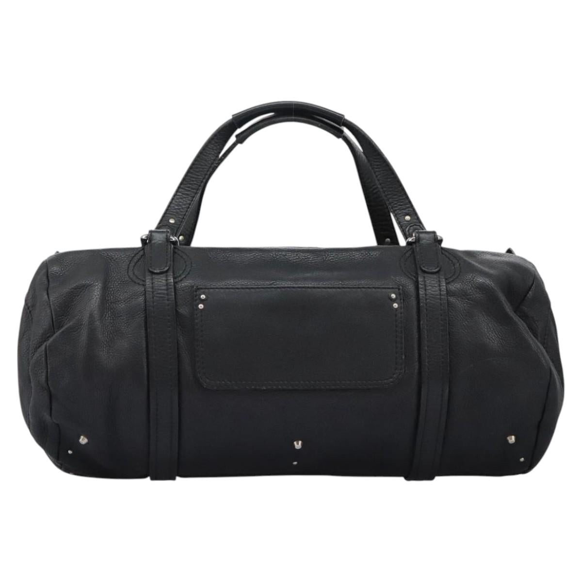 Chloe Hand Bag Leather Black 110305