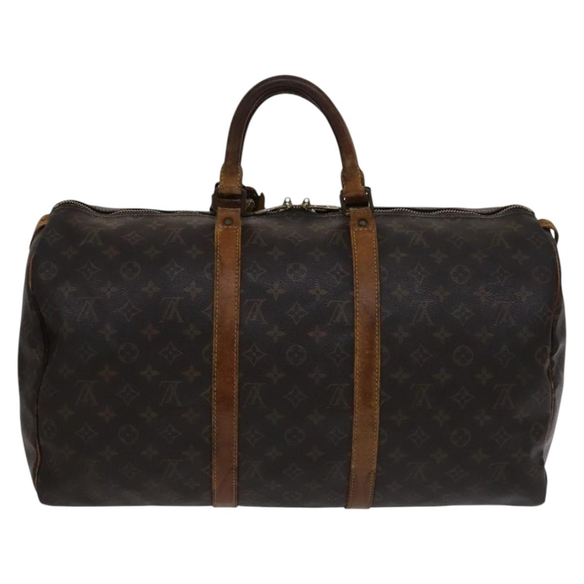 LOUIS VUITTON Monogram Keepall 50 Boston Bag M41426 LV 110382