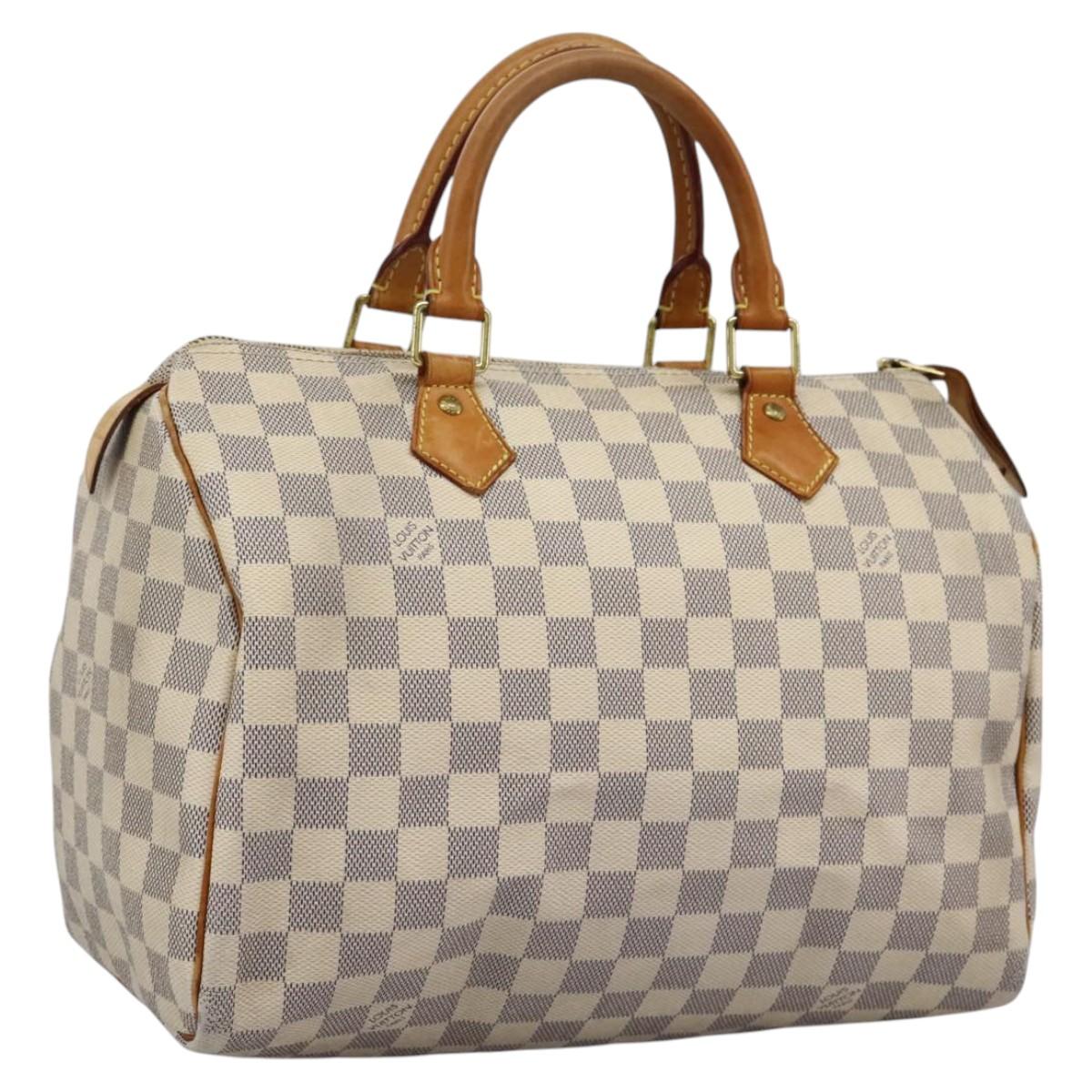 LOUIS VUITTON Damier Azur Speedy 30 Hand Bag N41533 LV 110399