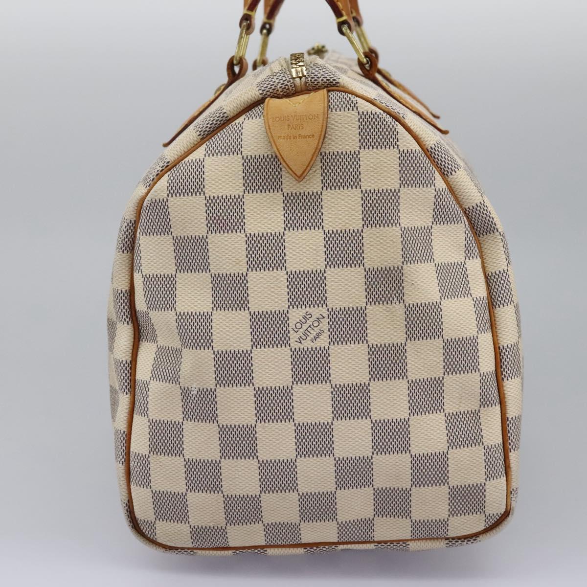LOUIS VUITTON Damier Azur Speedy 30 Hand Bag N41533 LV 110399