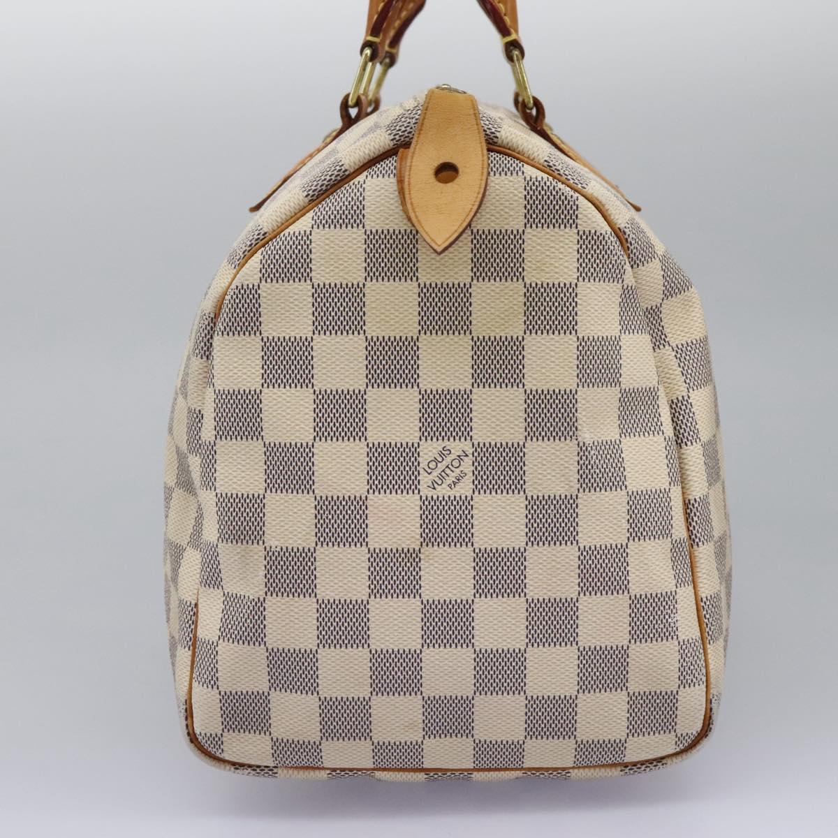 LOUIS VUITTON Damier Azur Speedy 30 Hand Bag N41533 LV 110399
