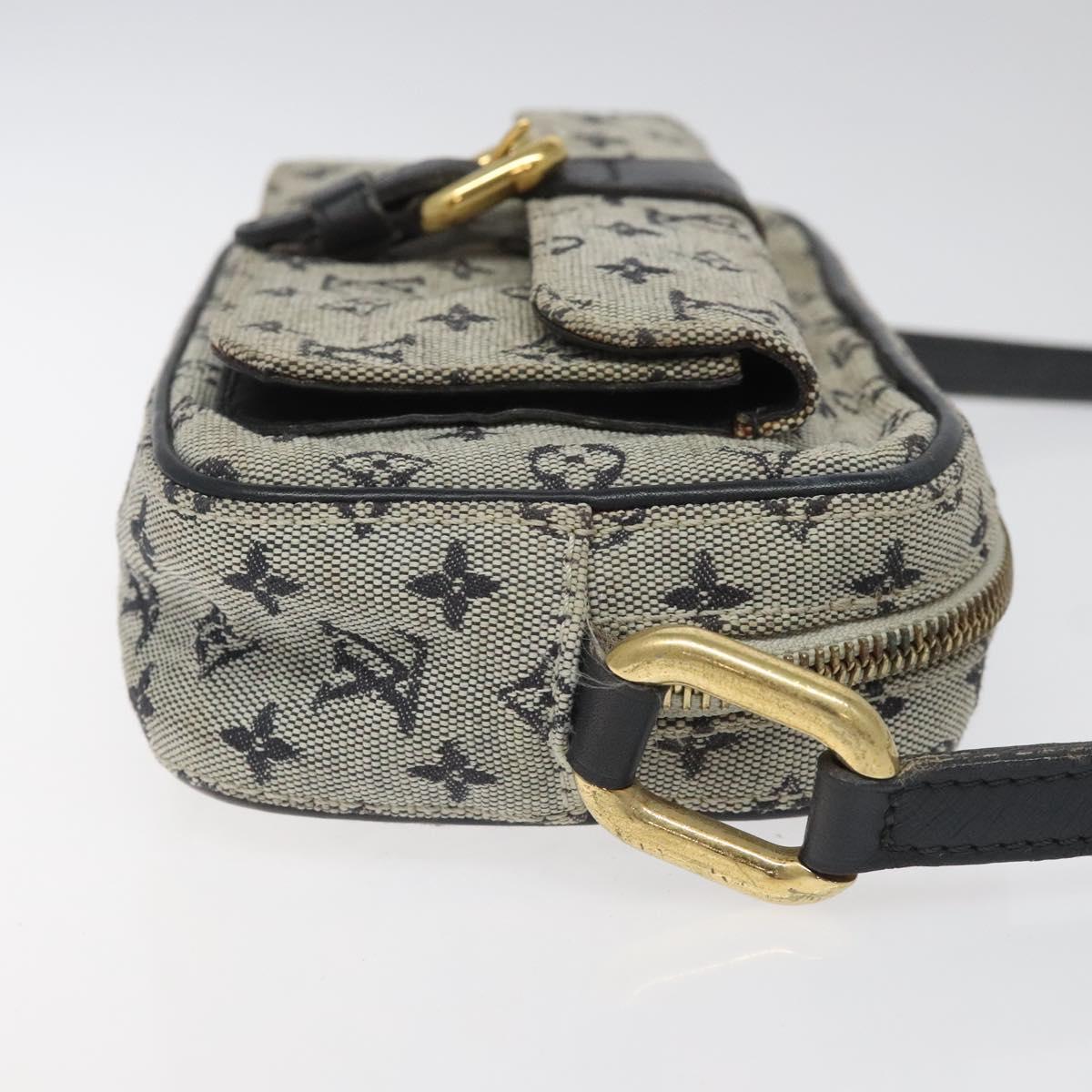 LOUIS VUITTON Monogram Mini Juliet MM Shoulder Bag Blue M92004 LV 110403