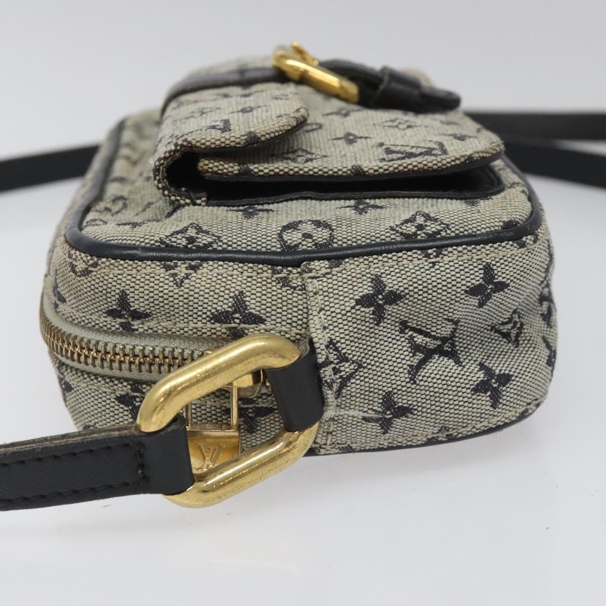 LOUIS VUITTON Monogram Mini Juliet MM Shoulder Bag Blue M92004 LV 110403