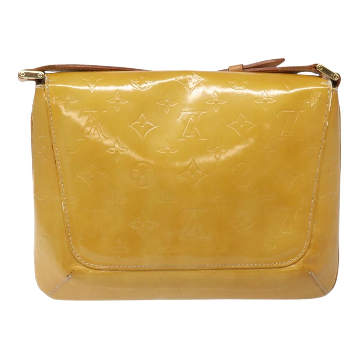LOUIS VUITTON Monogram Vernis Thompson Street Bag Beige M91301 LV 110473