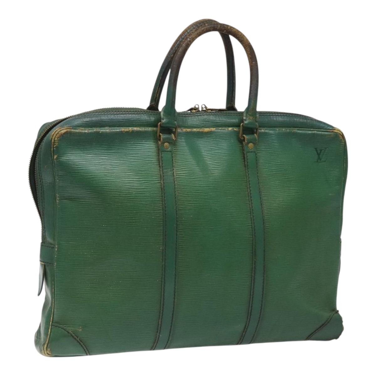 LOUIS VUITTON Epi Porte Documents Voyage Business Bag Green M54474 110708