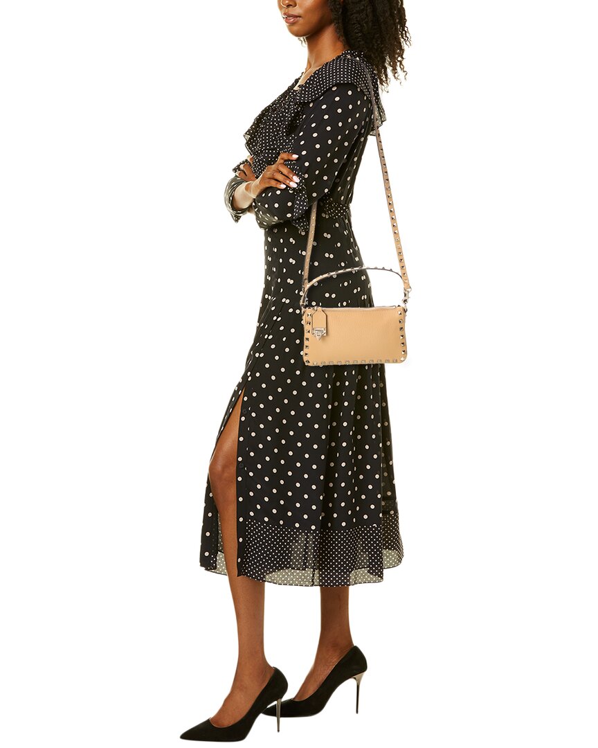 Valentino Rockstud Small Grainy Leather Crossbody