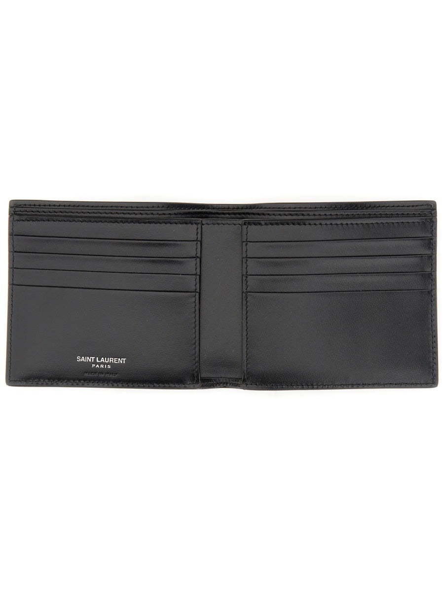 Saint Laurent Men Tiny Cassandre East/West Wallet