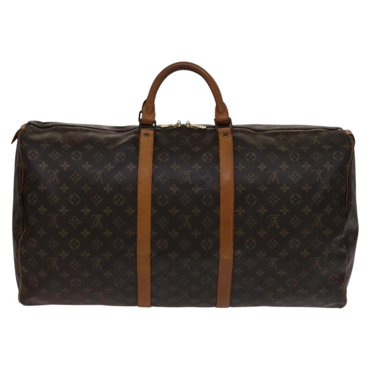 LOUIS VUITTON Monogram Keepall 60 Boston Bag M41422 LV 111904