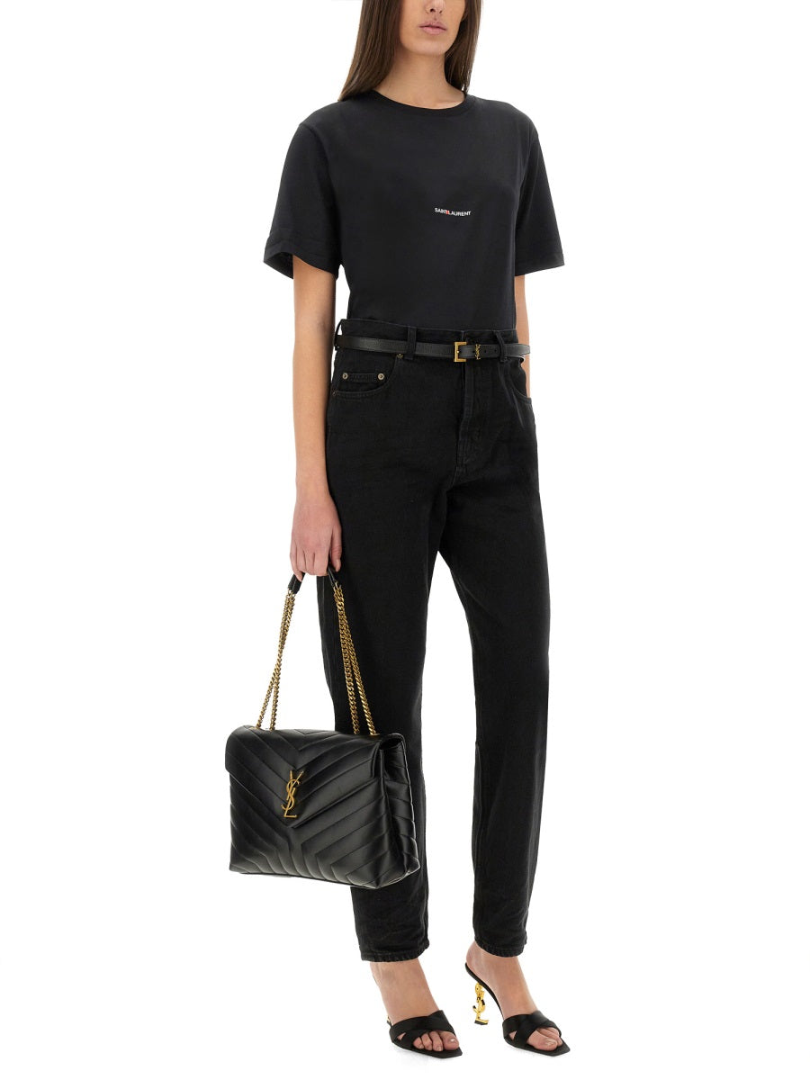Saint Laurent Women Boyfriend Fit T-Shirt