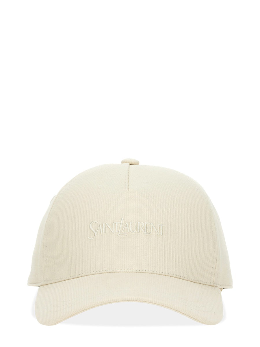 Saint Laurent Women Baseball Hat With Logo