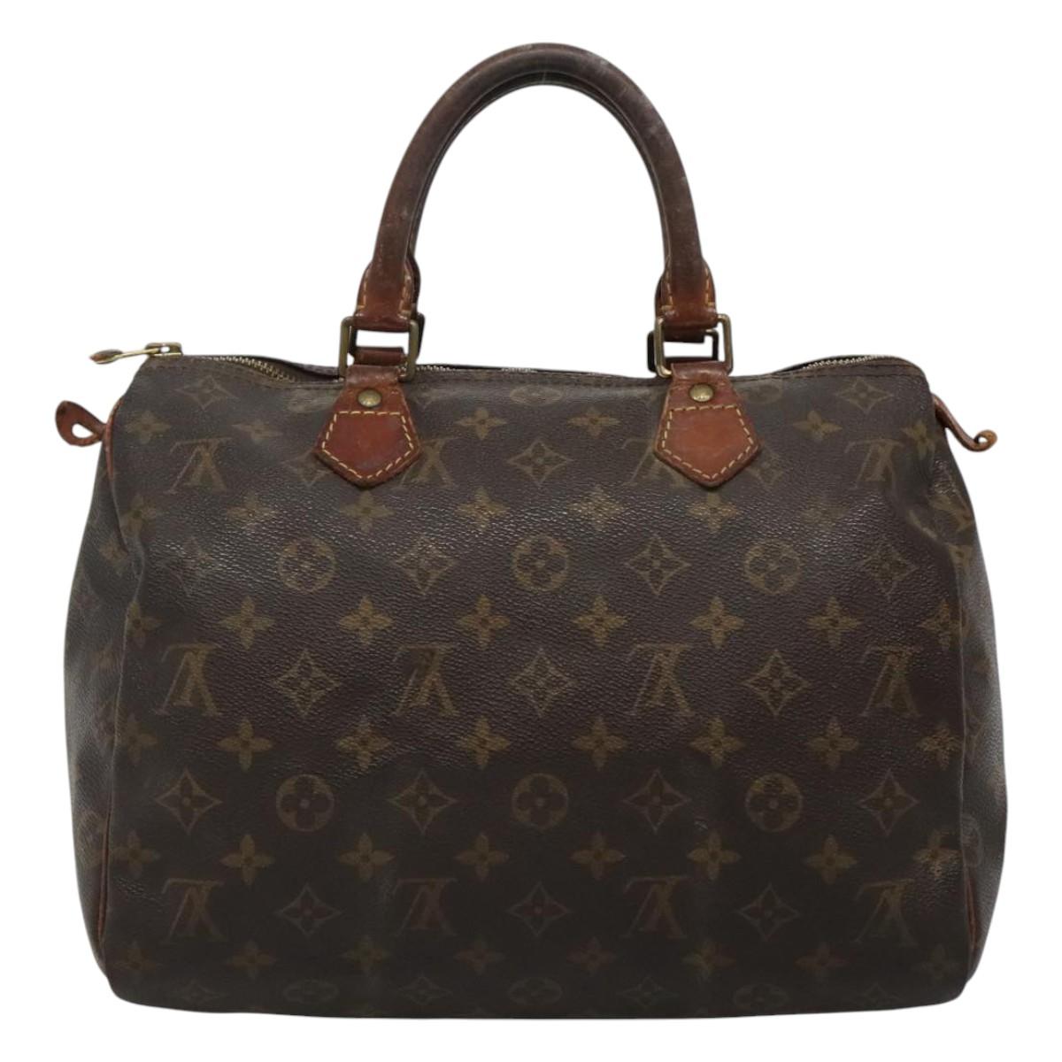 LOUIS VUITTON Monogram Speedy 30 Hand Bag M41526 LV 112208