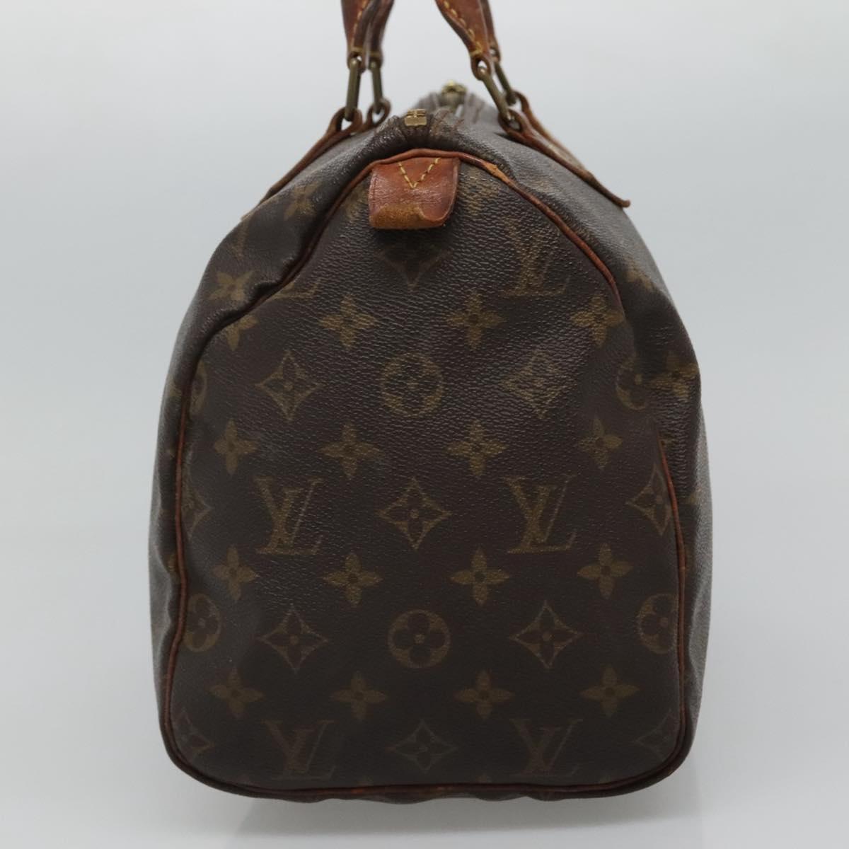 LOUIS VUITTON Monogram Speedy 30 Hand Bag M41526 LV 112208