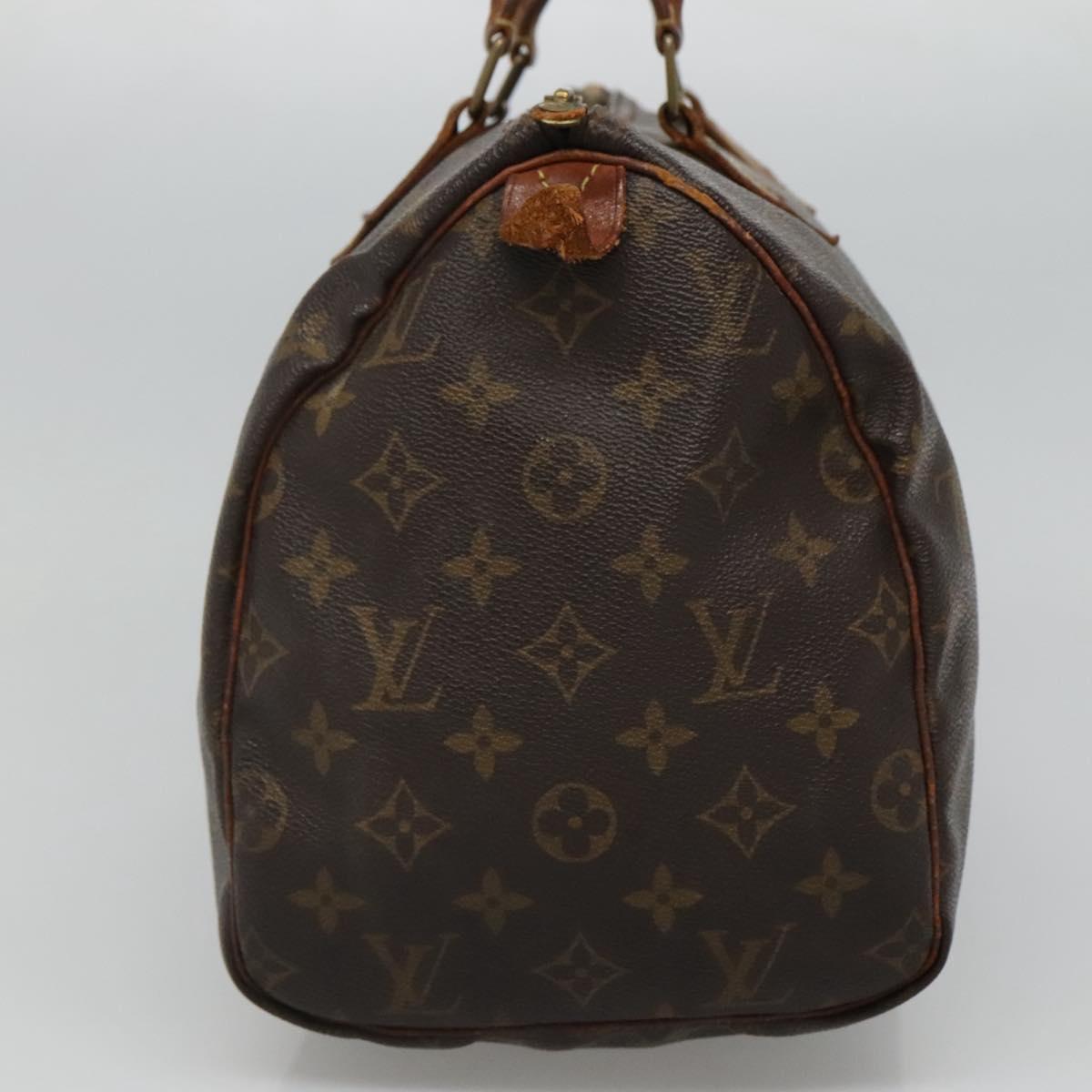 LOUIS VUITTON Monogram Speedy 30 Hand Bag M41526 LV 112208