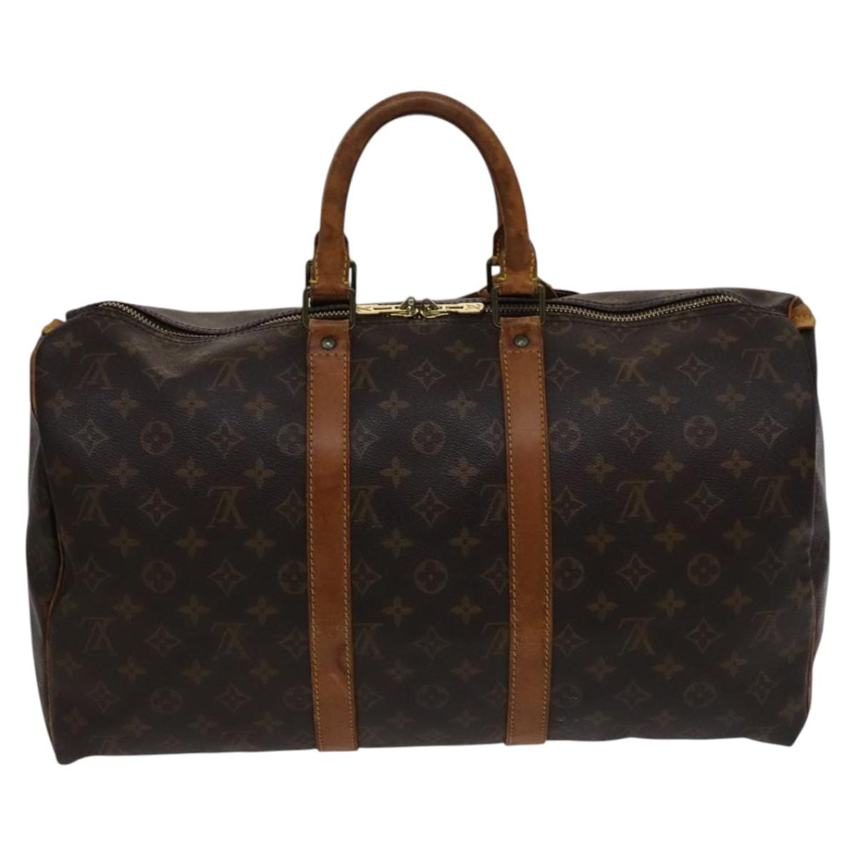 LOUIS VUITTON Monogram Keepall 45 Boston Bag M41428 LV 112514