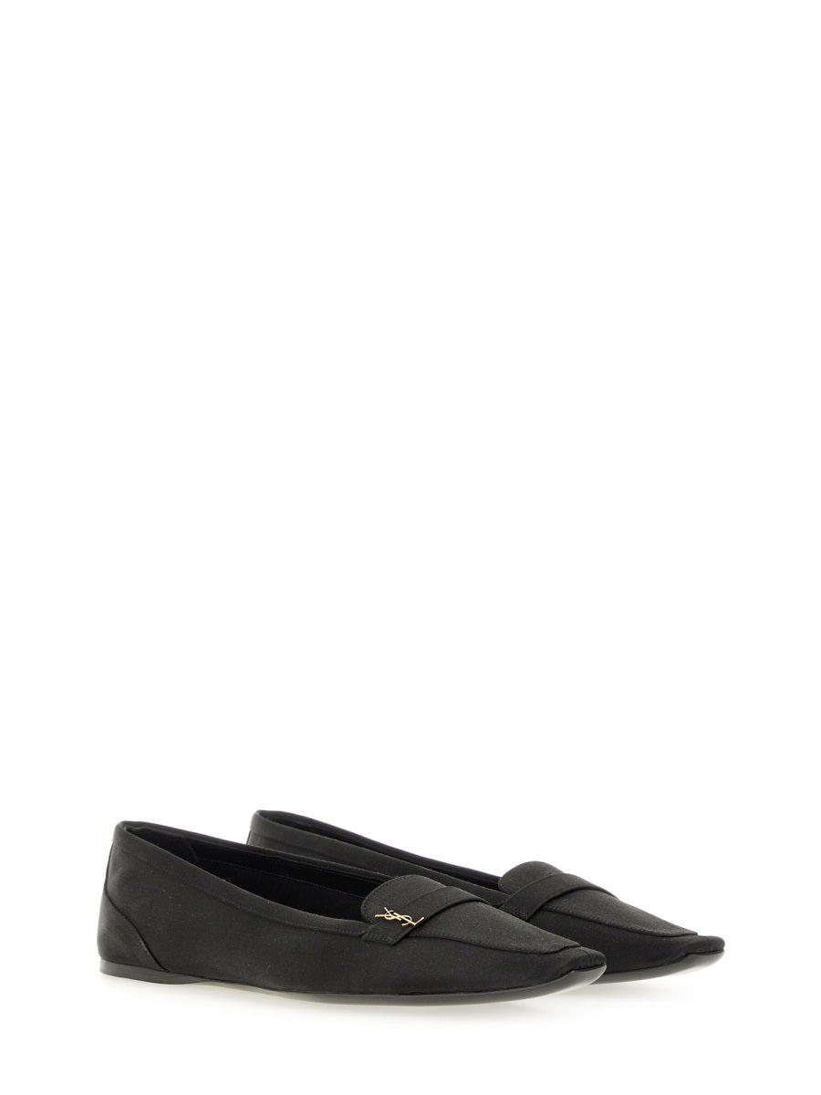 Saint Laurent Women Crepe Satin "Poppy" Ballerina