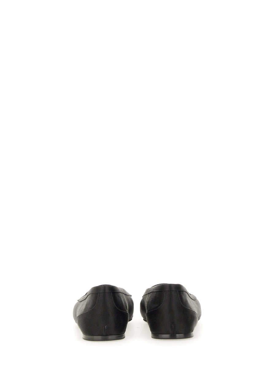 Saint Laurent Women Crepe Satin "Poppy" Ballerina