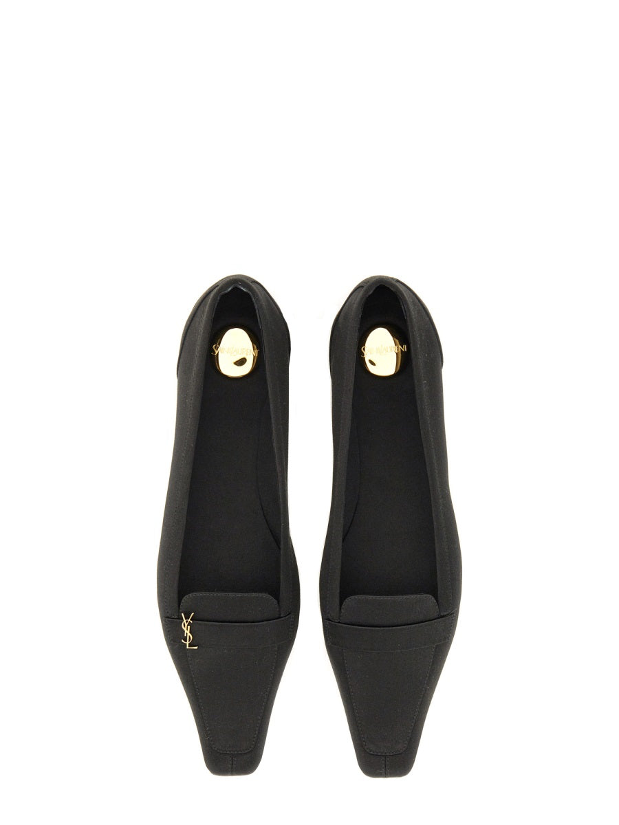 Saint Laurent Women Crepe Satin "Poppy" Ballerina