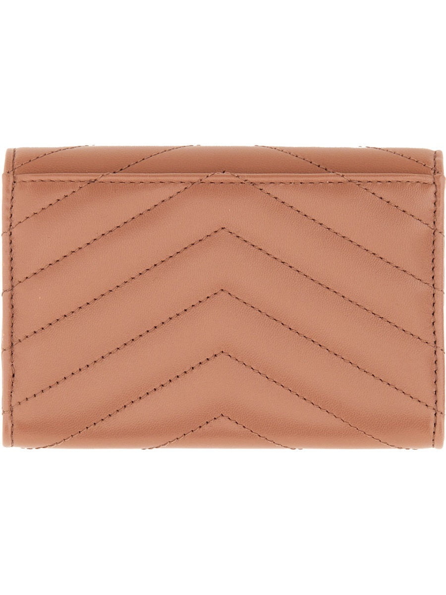 Saint Laurent Women Wallet "Envelope Matelassé Small Cassandre"