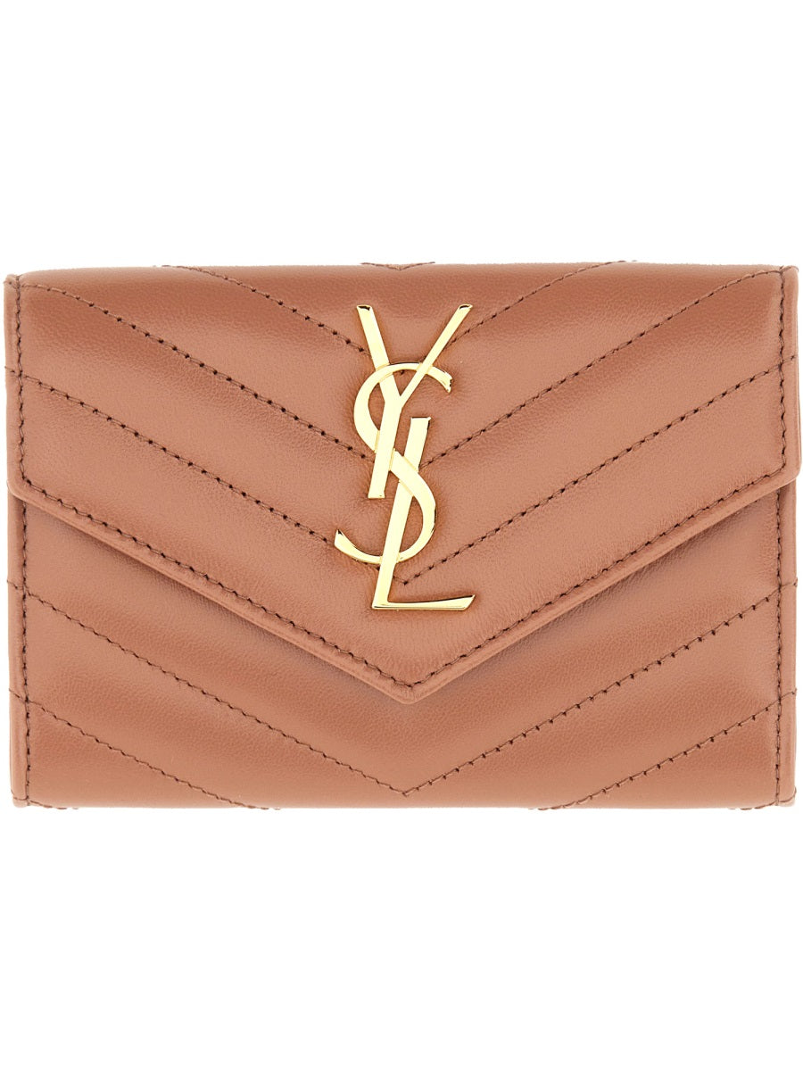 Saint Laurent Women Wallet "Envelope Matelassé Small Cassandre"