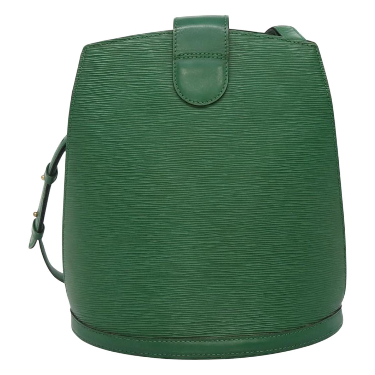 LOUIS VUITTON Epi Cluny Shoulder Bag Green M52254 LV 112915