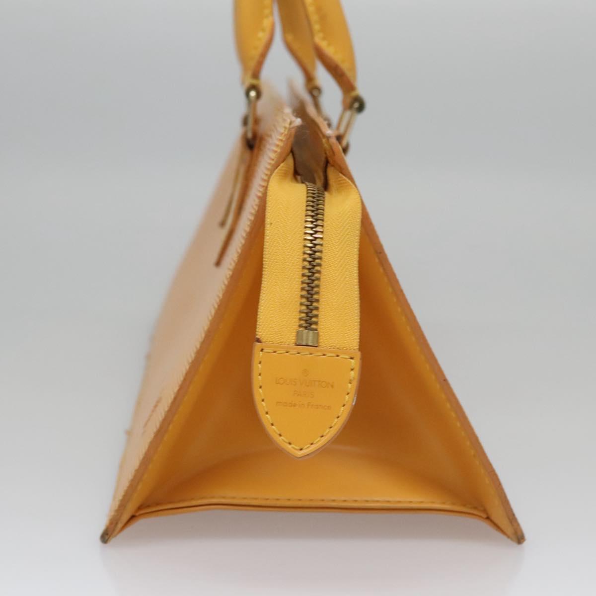 LOUIS VUITTON Epi Sac Triangle Hand Bag Yellow M52099 LV 113173