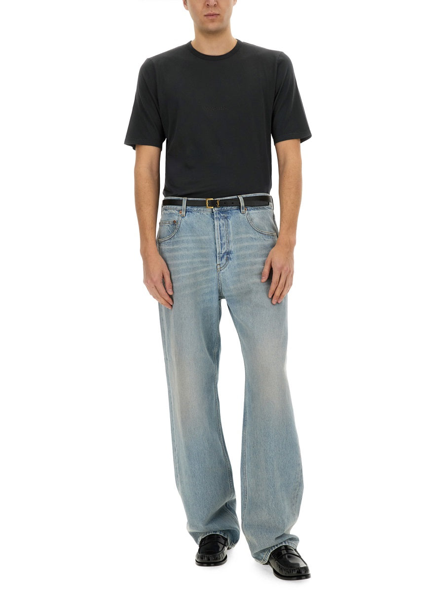 Saint Laurent Men Baggy Denim Jeans