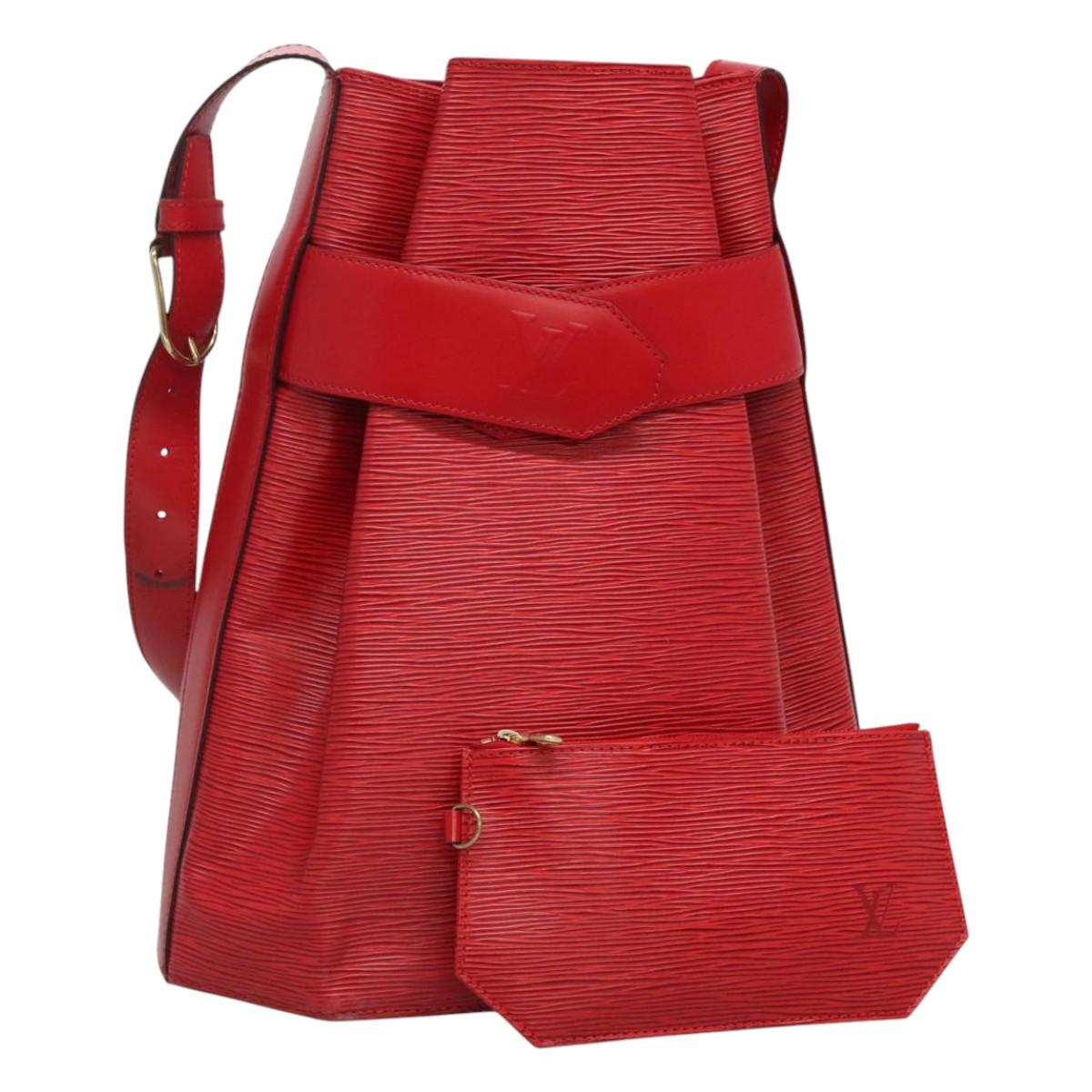 LOUIS VUITTON Epi Sac De Paul GM Shoulder Bag Red M80197 LV 113249