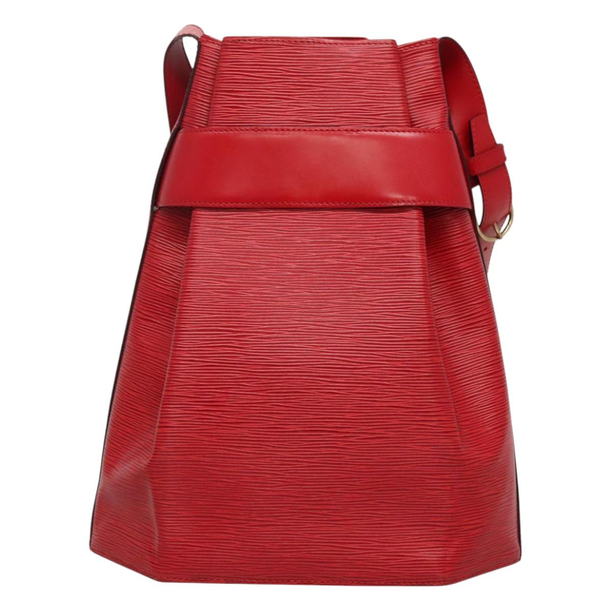 LOUIS VUITTON Epi Sac De Paul GM Shoulder Bag Red M80197 LV 113249