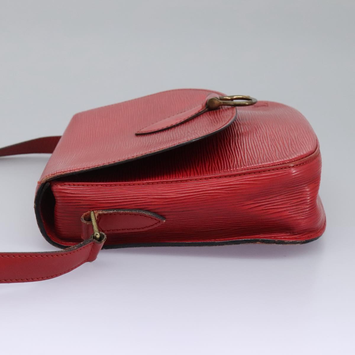 LOUIS VUITTON Epi Saint Cloud GM Shoulder Bag Red M52197 LV 113258