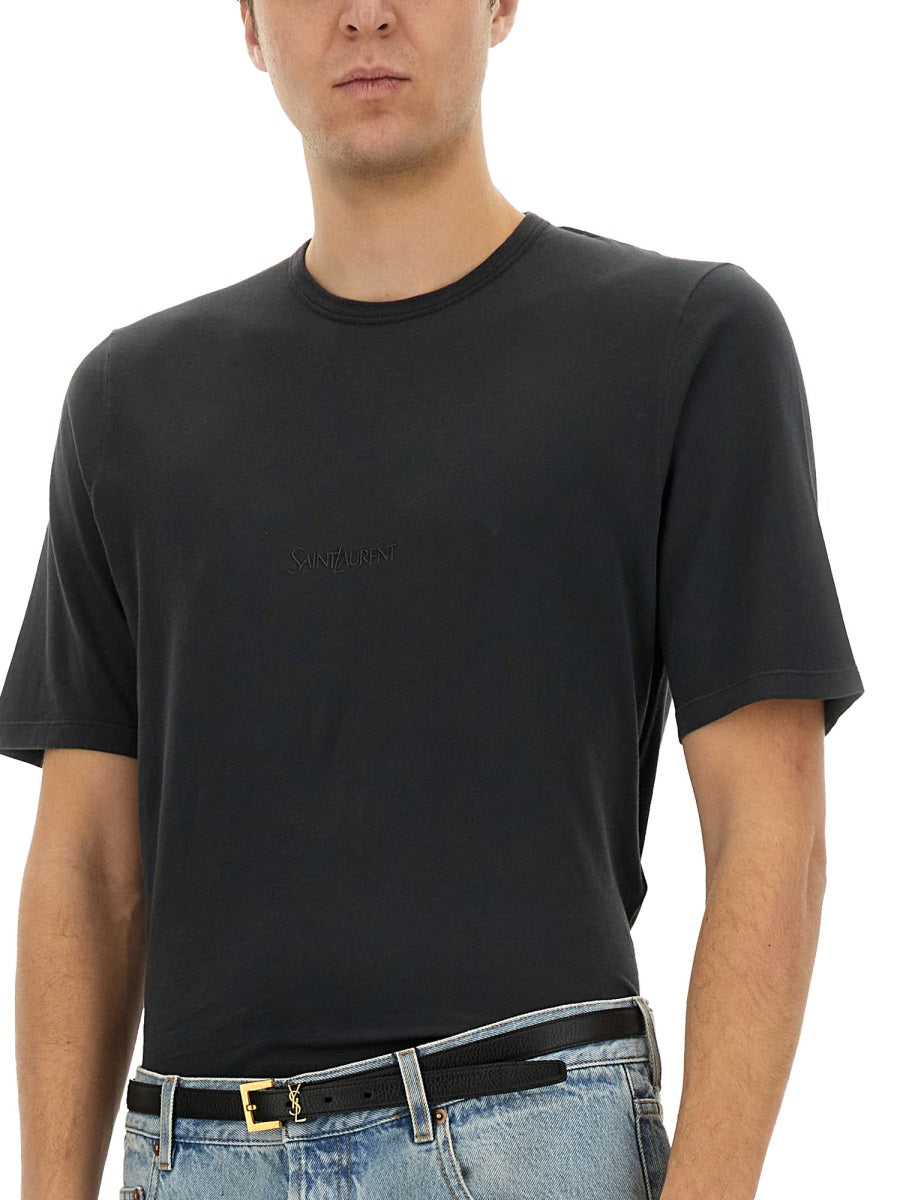 Saint Laurent Men T-Shirt With Logo
