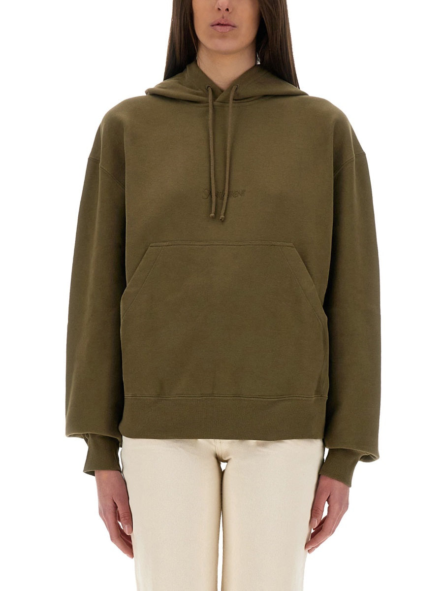 Saint Laurent Women Sweatshirt With Logo